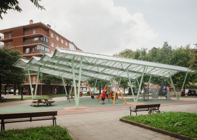 2510  ·  Arktelier  ·  Cubierta en Plaza Olaeta · Hernani
